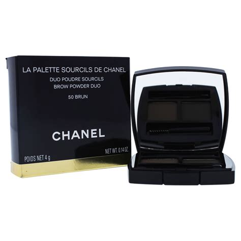 chanel brow powder 50 brun|chanel sourcils brow wax and powder.